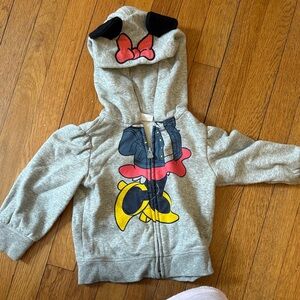 Gray Kids Hoodie with Cartoon Design